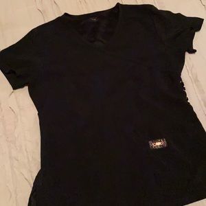 Koi Tech Black Scrub Top